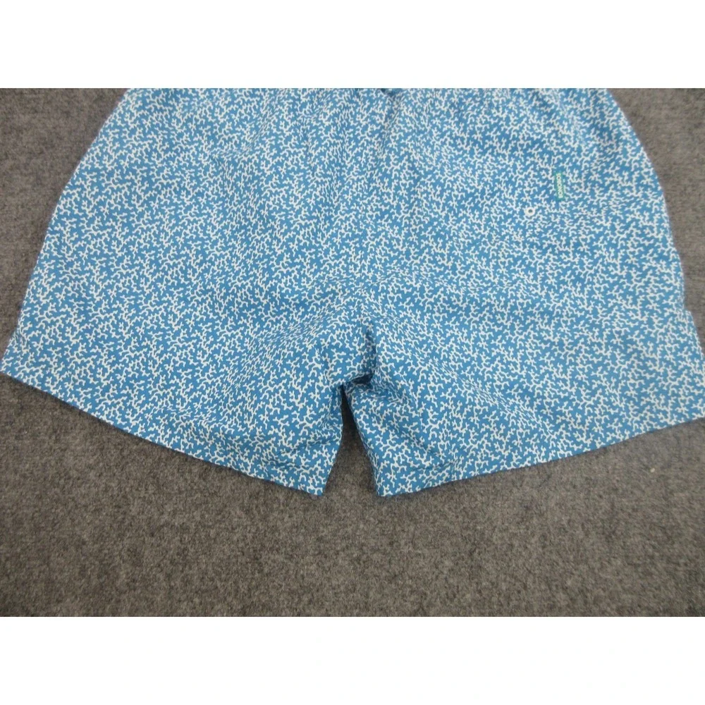 Bonobos Swim Trunks Mens 2XL Blue Abstract Print Mesh Lined Drawstring Beach